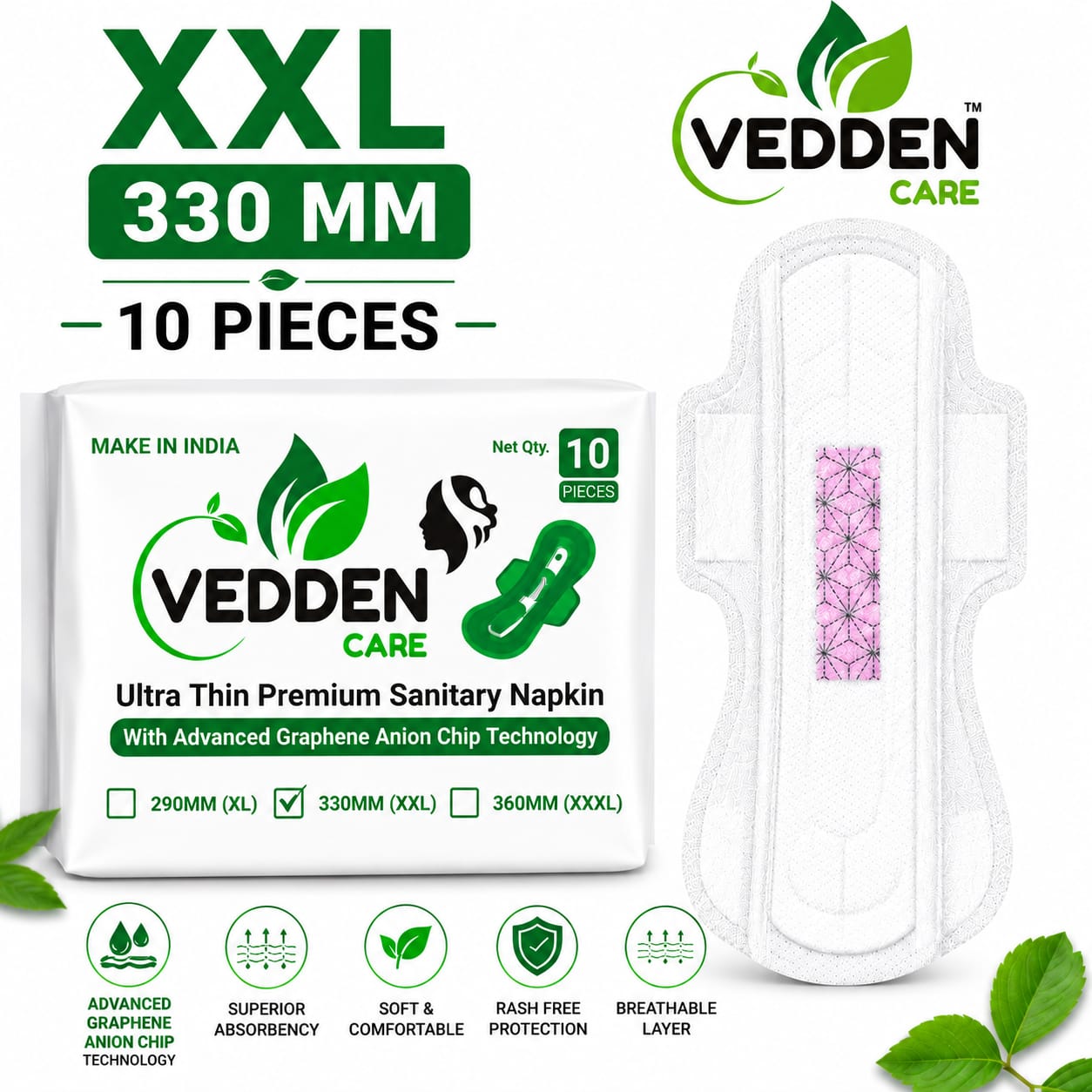 Vedden Care Premium Sanitary Pads - Slide 6